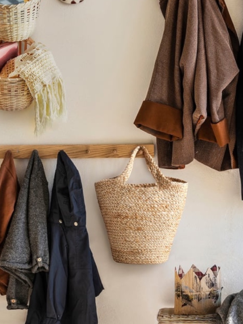 Ikea Tolkning Hanging Jute basket - NWT
